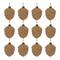 3.75" Brown Flocked Glass Pinecone Ornaments, 12ct.